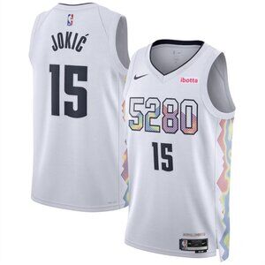 Mens Kids Youths Nikola Jokic White Stitched Jersey